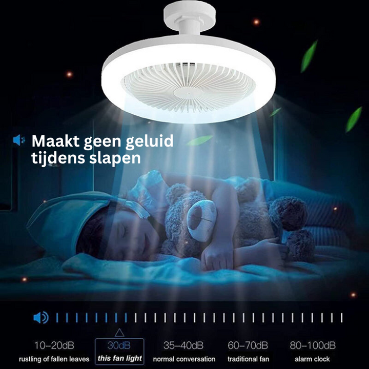 Stylish Ceiling Fan - Screws into Any Light Socket | Kalsten