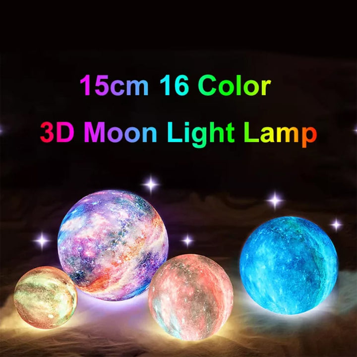 Moon lamp -16 colors - LED - with touch function and remote control | Kalsten