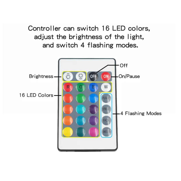 Moon lamp -16 colors - LED - with touch function and remote control | Kalsten