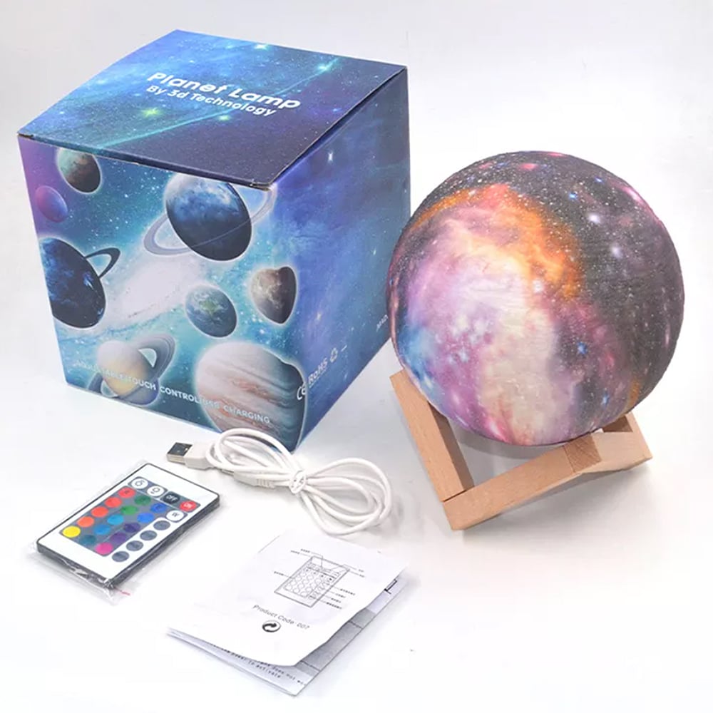 Moon lamp -16 colors - LED - with touch function and remote control | Kalsten