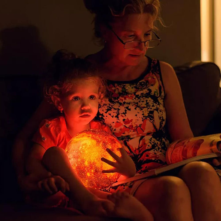 Moon lamp -16 colors - LED - with touch function and remote control | Kalsten