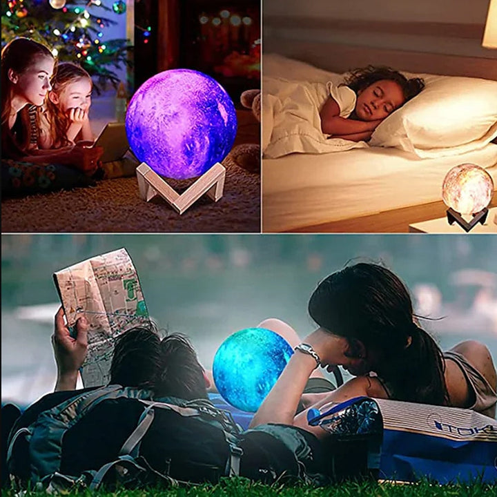 Moon lamp -16 colors - LED - with touch function and remote control | Kalsten