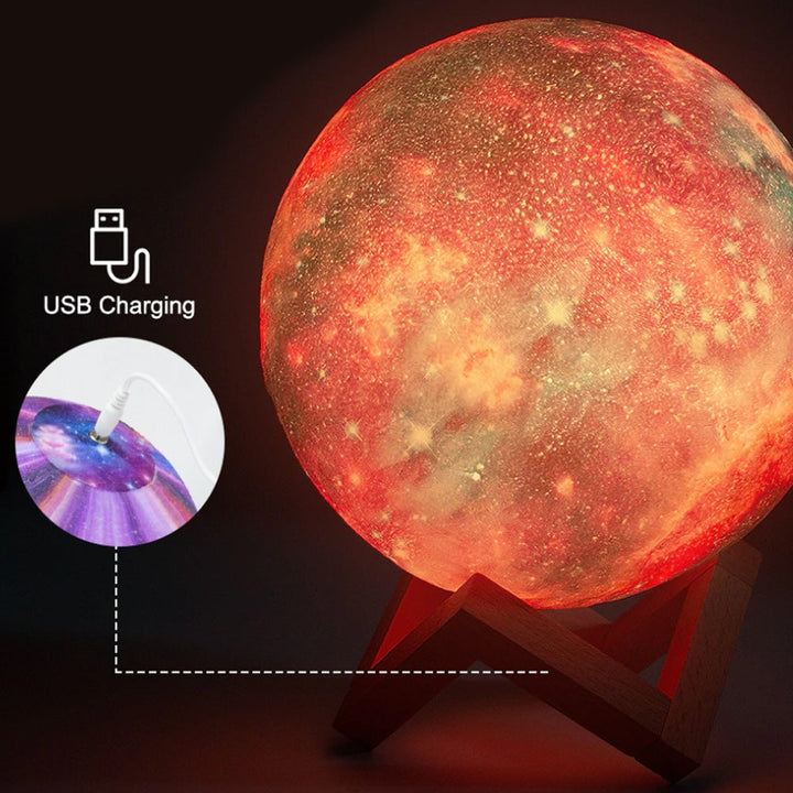 Moon lamp -16 colors - LED - with touch function and remote control | Kalsten