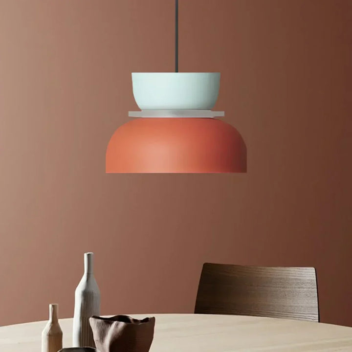 Kalsten | Nordic Color Block Pendant Light Fixture - Modern Hanging Lamp for Kitchen & Dining Room