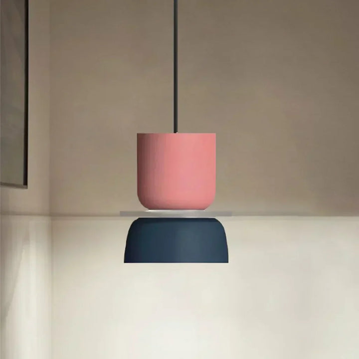 Kalsten | Nordic Color Block Pendant Light Fixture - Modern Hanging Lamp for Kitchen & Dining Room