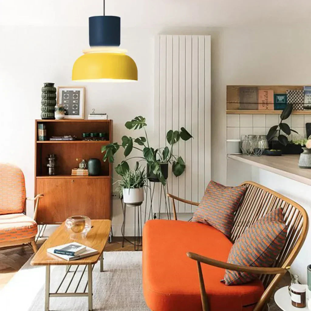 Kalsten | Nordic Color Block Pendant Light Fixture - Modern Hanging Lamp for Kitchen & Dining Room