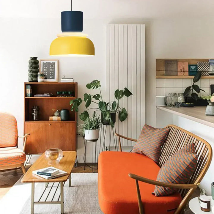 Kalsten | Nordic Color Block Pendant Light Fixture - Modern Hanging Lamp for Kitchen & Dining Room