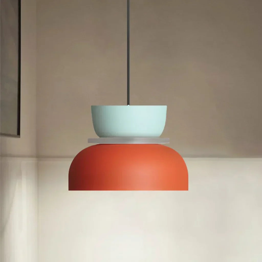 Kalsten | Nordic Color Block Pendant Light Fixture - Modern Hanging Lamp for Kitchen & Dining Room