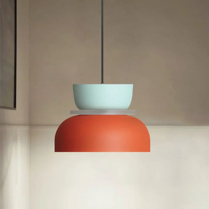 Kalsten | Nordic Color Block Pendant Light Fixture - Modern Hanging Lamp for Kitchen & Dining Room