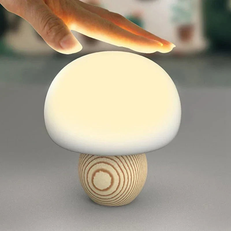Magnetic LED Mushroom Table Lamp – Decorative Night Light with Touch Control | Kalsten