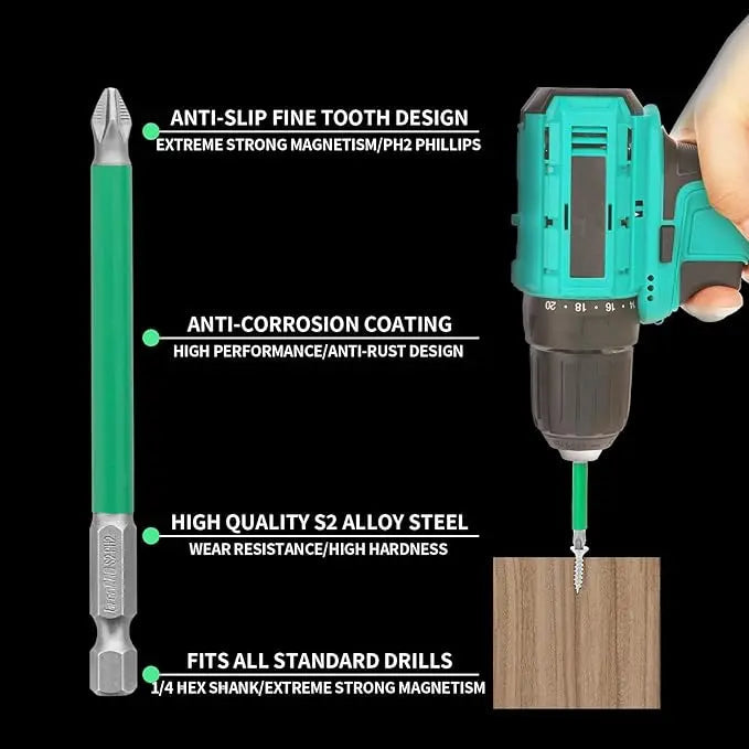 Kalsten | Magnetic Screwdriver Drill Bit Set (6 Pieces)