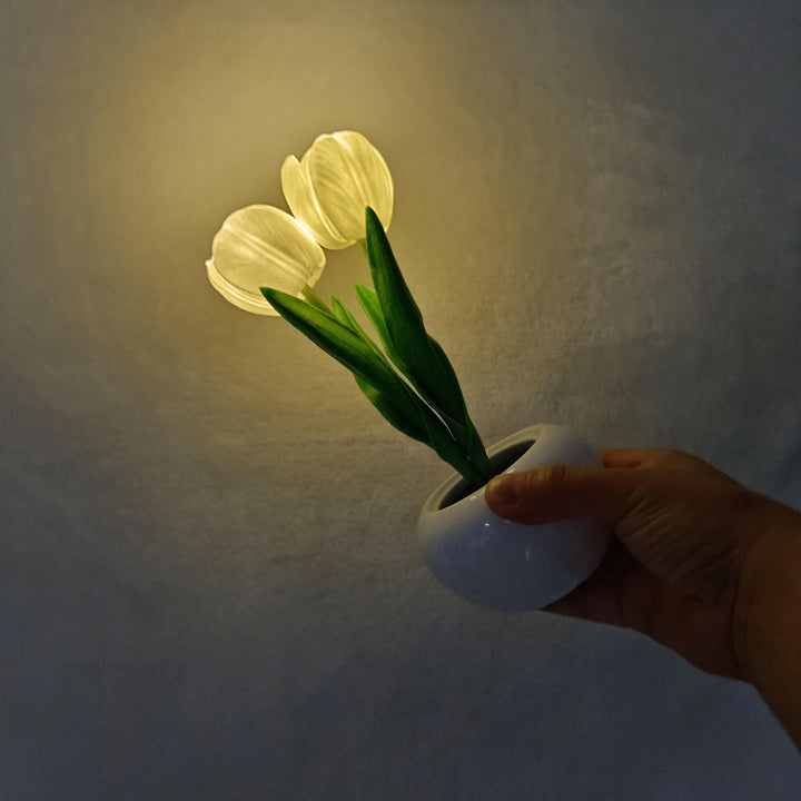 Kalsten | Modern Creative Simulation Tulip Peony LED Night Light Table Lamp