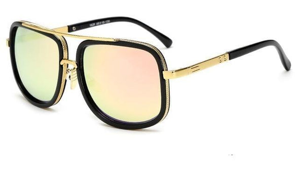 Men's sunglasses with polarized lenses, UV400 protection, lightweight aluminum frame