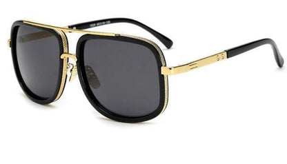 Men's sunglasses with polarized lenses, UV400 protection, lightweight aluminum frame