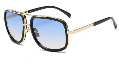 Men's sunglasses with polarized lenses, UV400 protection, lightweight aluminum frame