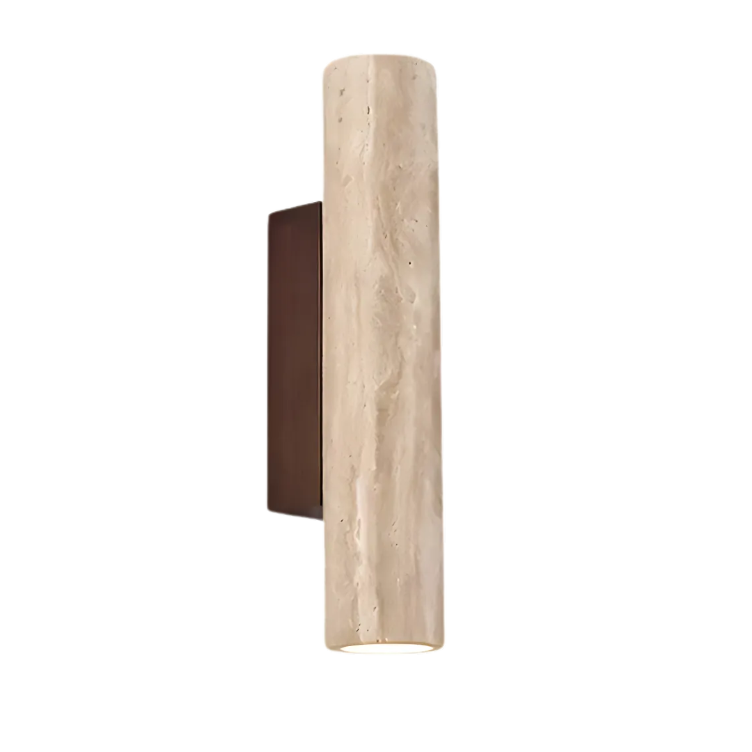 Kalsten | Designer LED Wall Lamp with Marble Finish in Wabi Sabi Style
