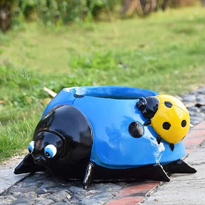 BowLift | Ladybug Flower Pot – Weatherproof Garden Decor made of Resin