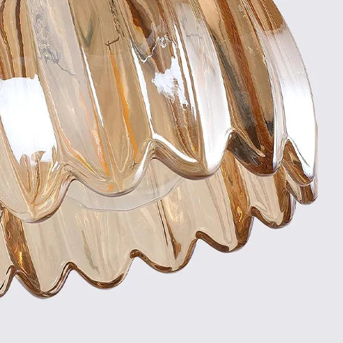 Pendant Light Glass 10 in Flower Shape E27 40W Dining Room Kitchen Island Ceiling Lamp | Kalsten