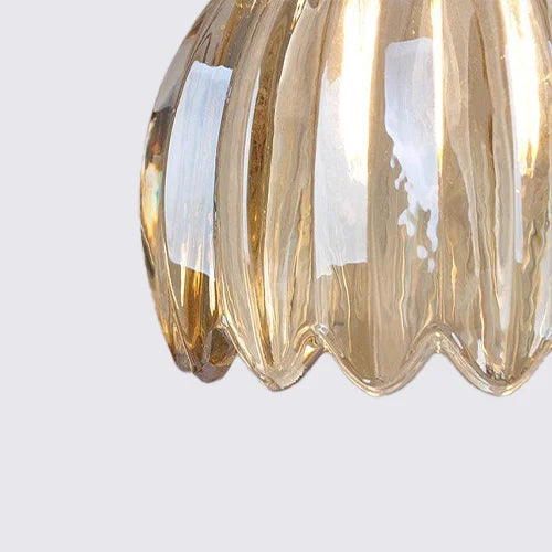 Pendant Light Glass 10 in Flower Shape E27 40W Dining Room Kitchen Island Ceiling Lamp | Kalsten
