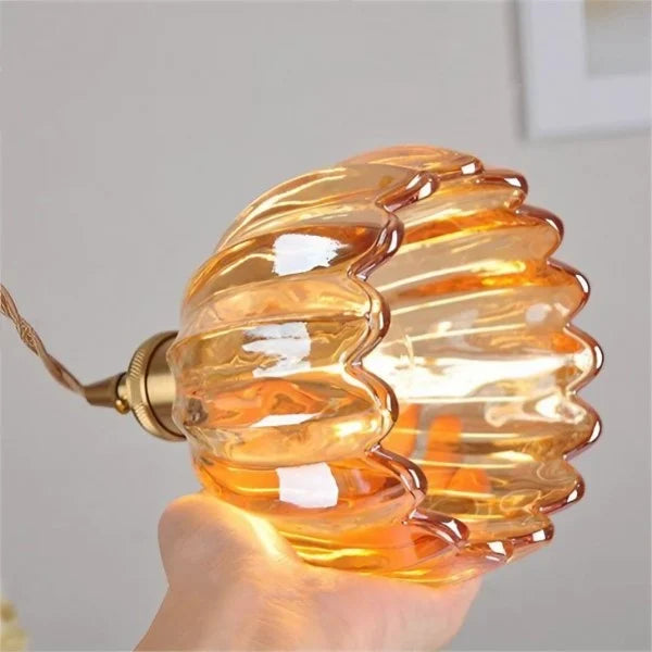 Pendant Light Glass 10 in Flower Shape E27 40W Dining Room Kitchen Island Ceiling Lamp | Kalsten