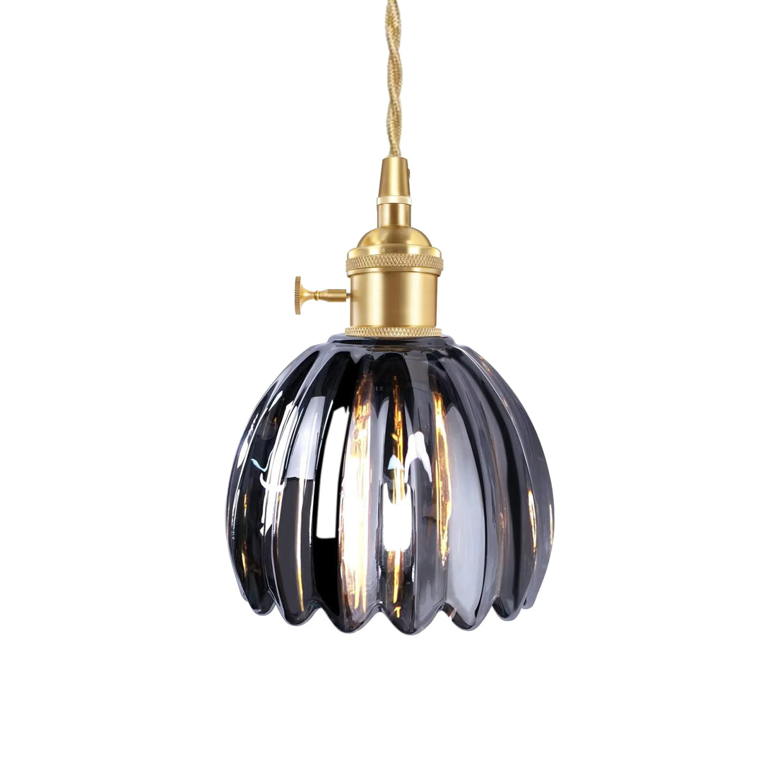 Pendant Light Glass 10 in Flower Shape E27 40W Dining Room Kitchen Island Ceiling Lamp | Kalsten