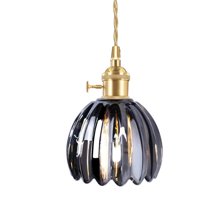 Pendant Light Glass 10 in Flower Shape E27 40W Dining Room Kitchen Island Ceiling Lamp | Kalsten