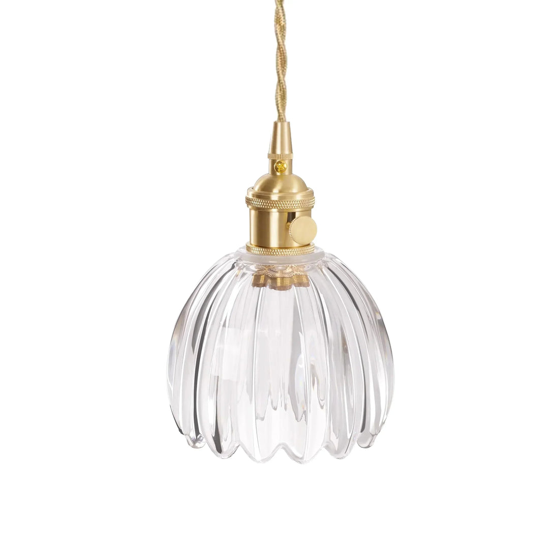 Pendant Light Glass 10 in Flower Shape E27 40W Dining Room Kitchen Island Ceiling Lamp | Kalsten