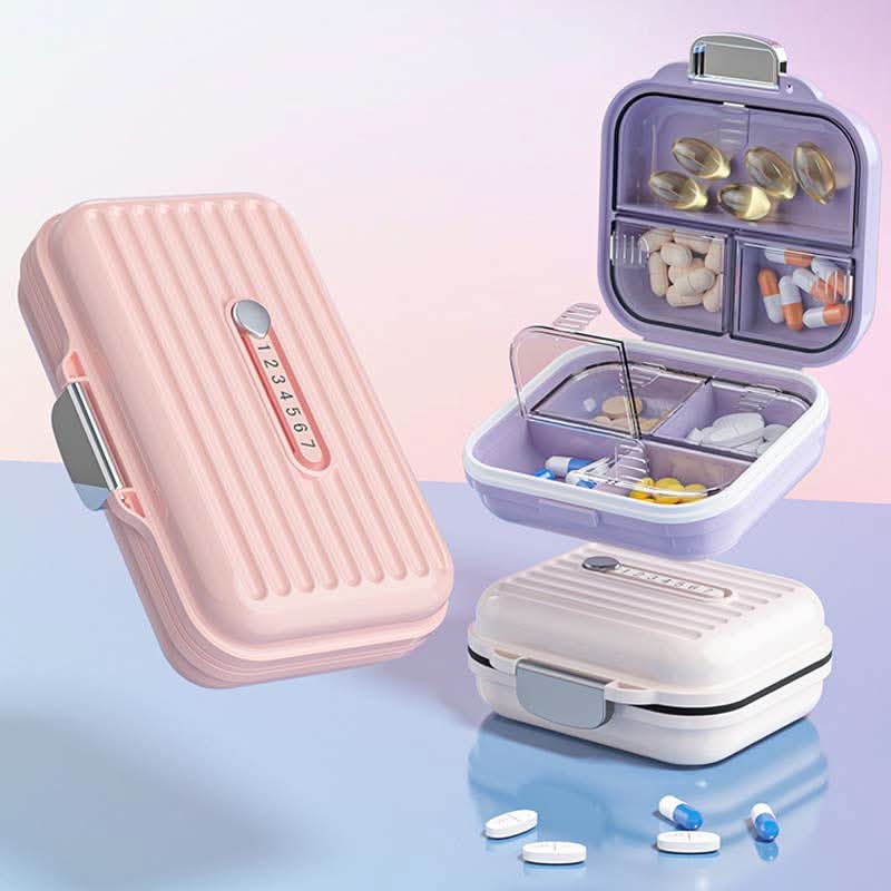 Kalsten | Portable Pill Organizer with 7 Compartments & Triple Seal