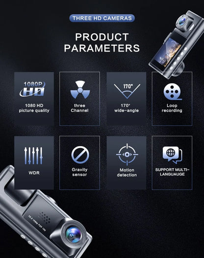 Dashcam with Night Vision and IR Technology Skanto