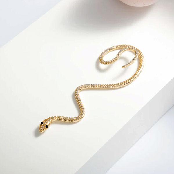 Medusa Hanging Snake Earring | Kalsten