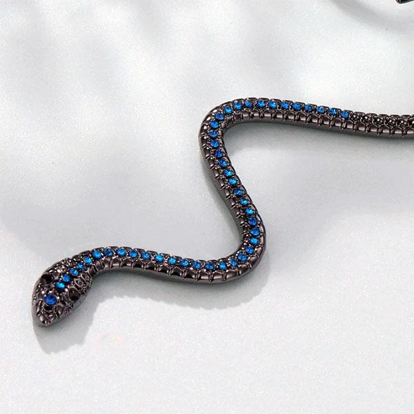 Medusa Hanging Snake Earring | Kalsten