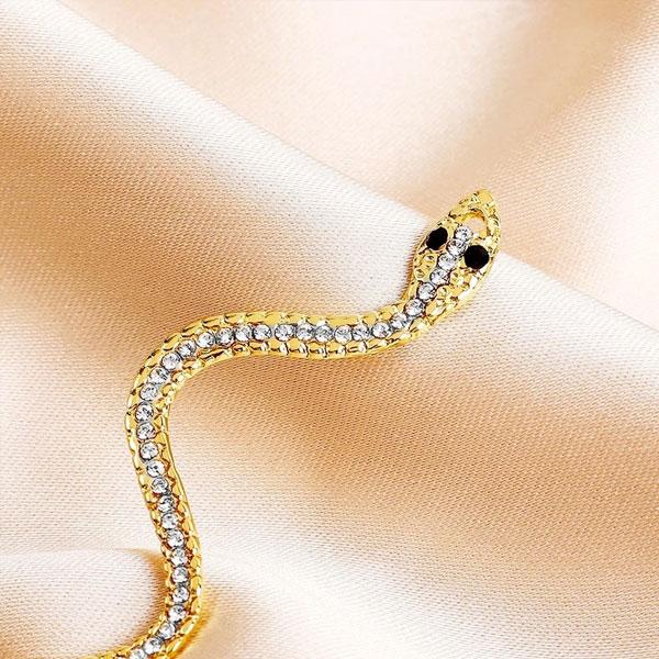 Medusa Hanging Snake Earring | Kalsten