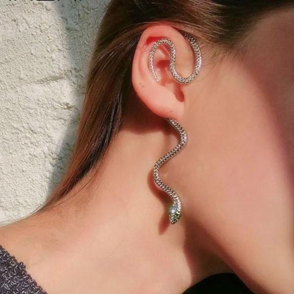 Medusa Hanging Snake Earring | Kalsten