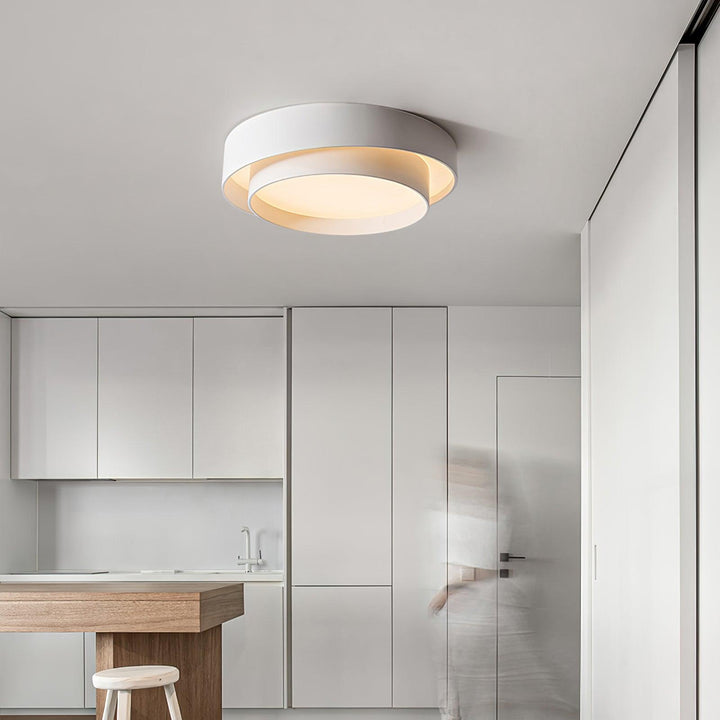 Modern LED Ceiling Light 15.7 in Flush Mount Living Room Bedroom Minimalist Acrylic Fixture | Kalsten