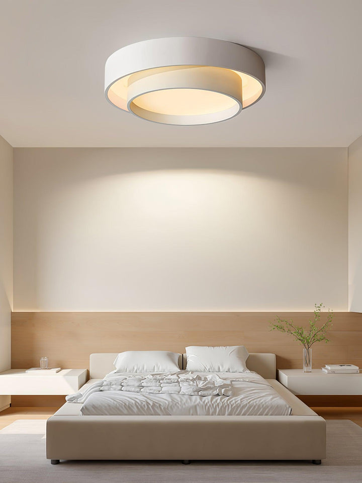 Modern LED Ceiling Light 15.7 in Flush Mount Living Room Bedroom Minimalist Acrylic Fixture | Kalsten