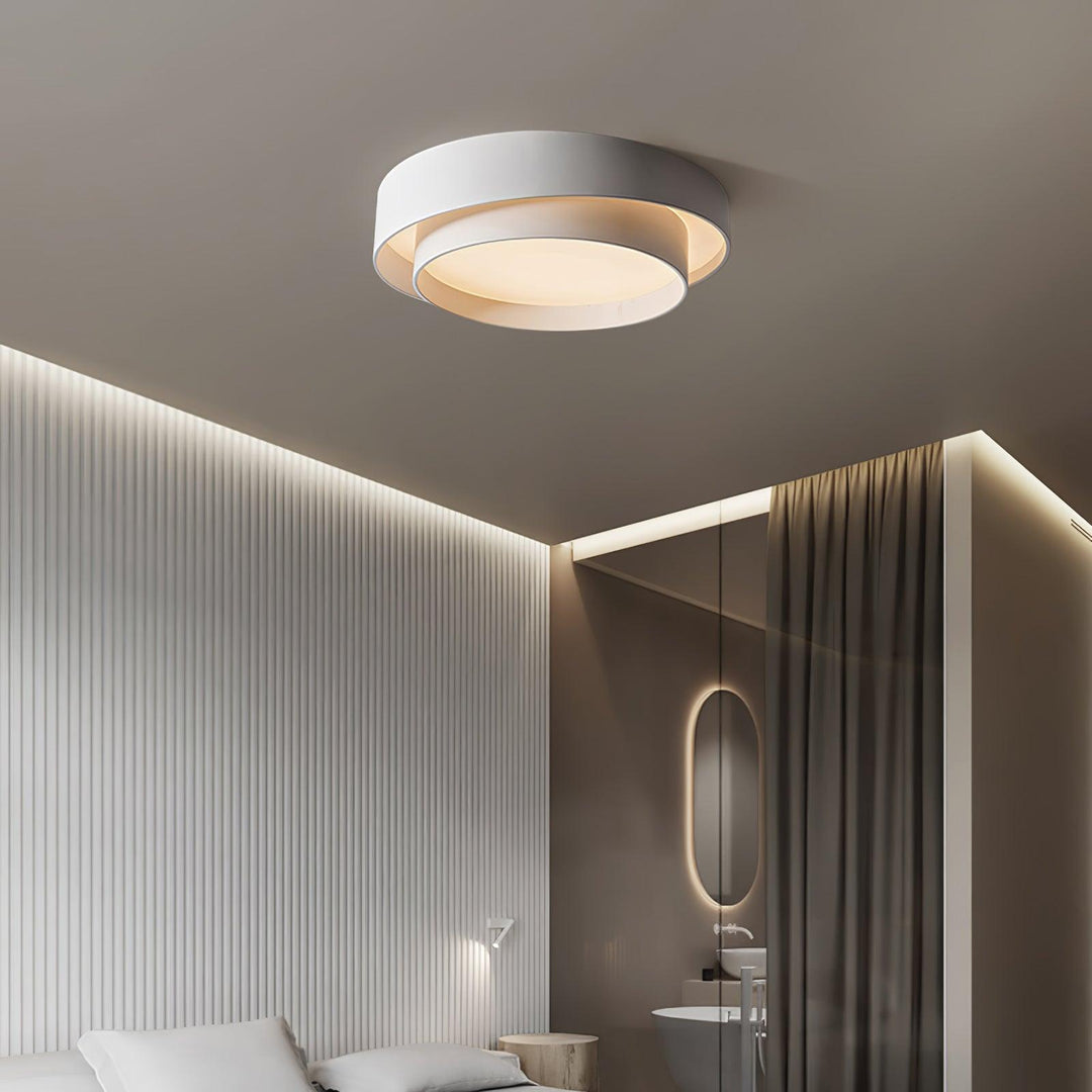 Modern LED Ceiling Light 15.7 in Flush Mount Living Room Bedroom Minimalist Acrylic Fixture | Kalsten