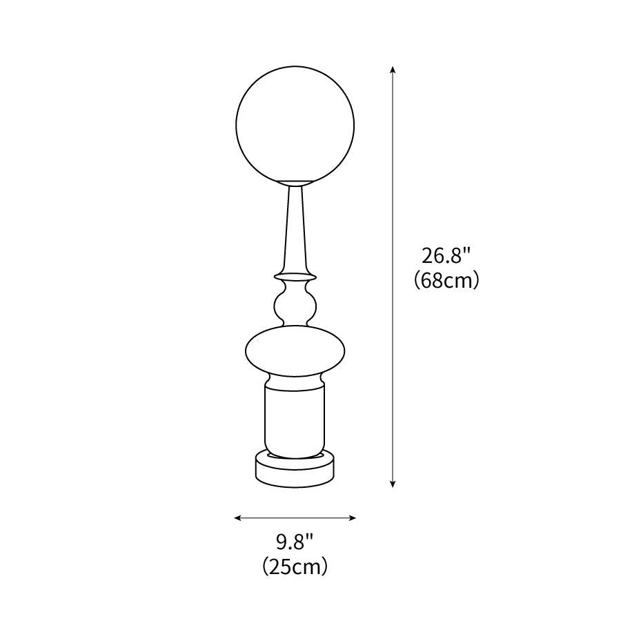 Melrose Table Lamp 4.9' | Kalsten