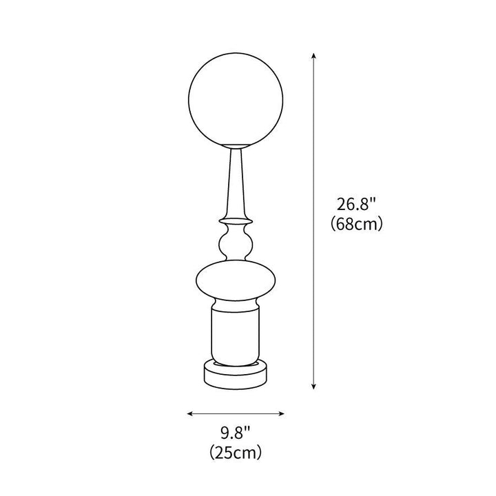 Melrose Table Lamp 4.9' | Kalsten