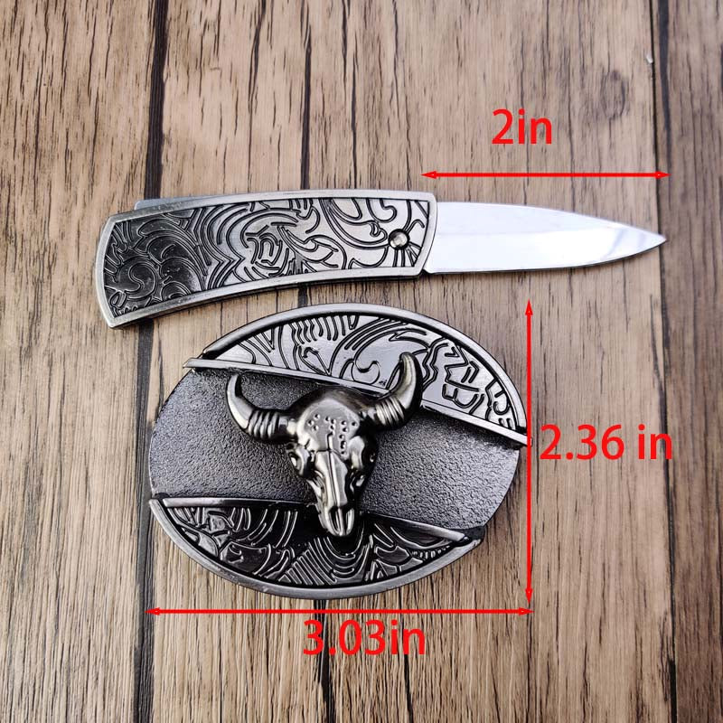 Kalsten | Metal Oval Cowboys Belt Buckle