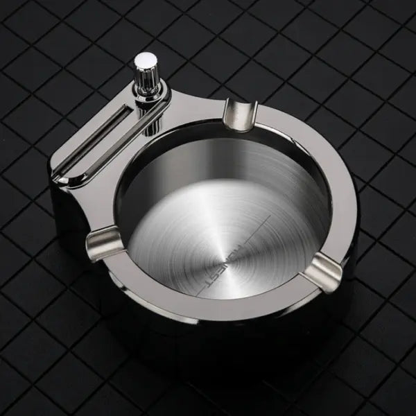 Kalsten | Metal ashtray with stick lighter – Elegant & refillable