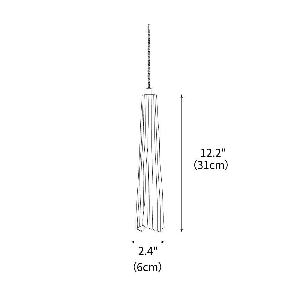 Pendant Light Cement 9.8 in Adjustable Modern Dining Room Kitchen Island Hanging Ceiling Lamp | Kalsten