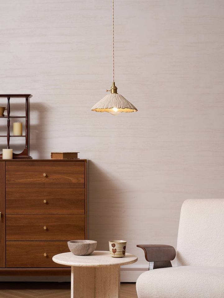 Pendant Light Cement 9.8 in Adjustable Modern Dining Room Kitchen Island Hanging Ceiling Lamp | Kalsten