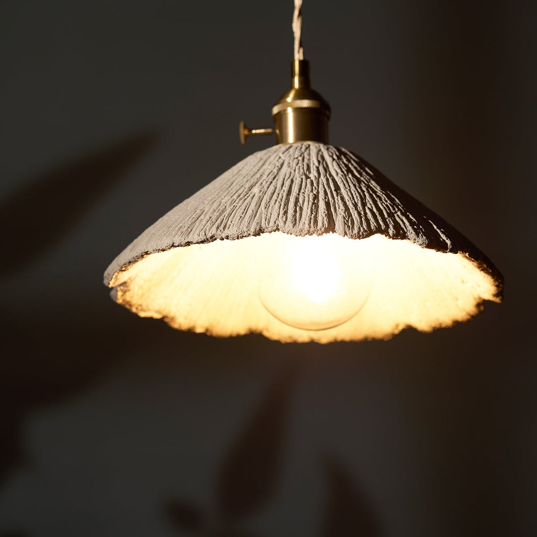 Pendant Light Cement 9.8 in Adjustable Modern Dining Room Kitchen Island Hanging Ceiling Lamp | Kalsten