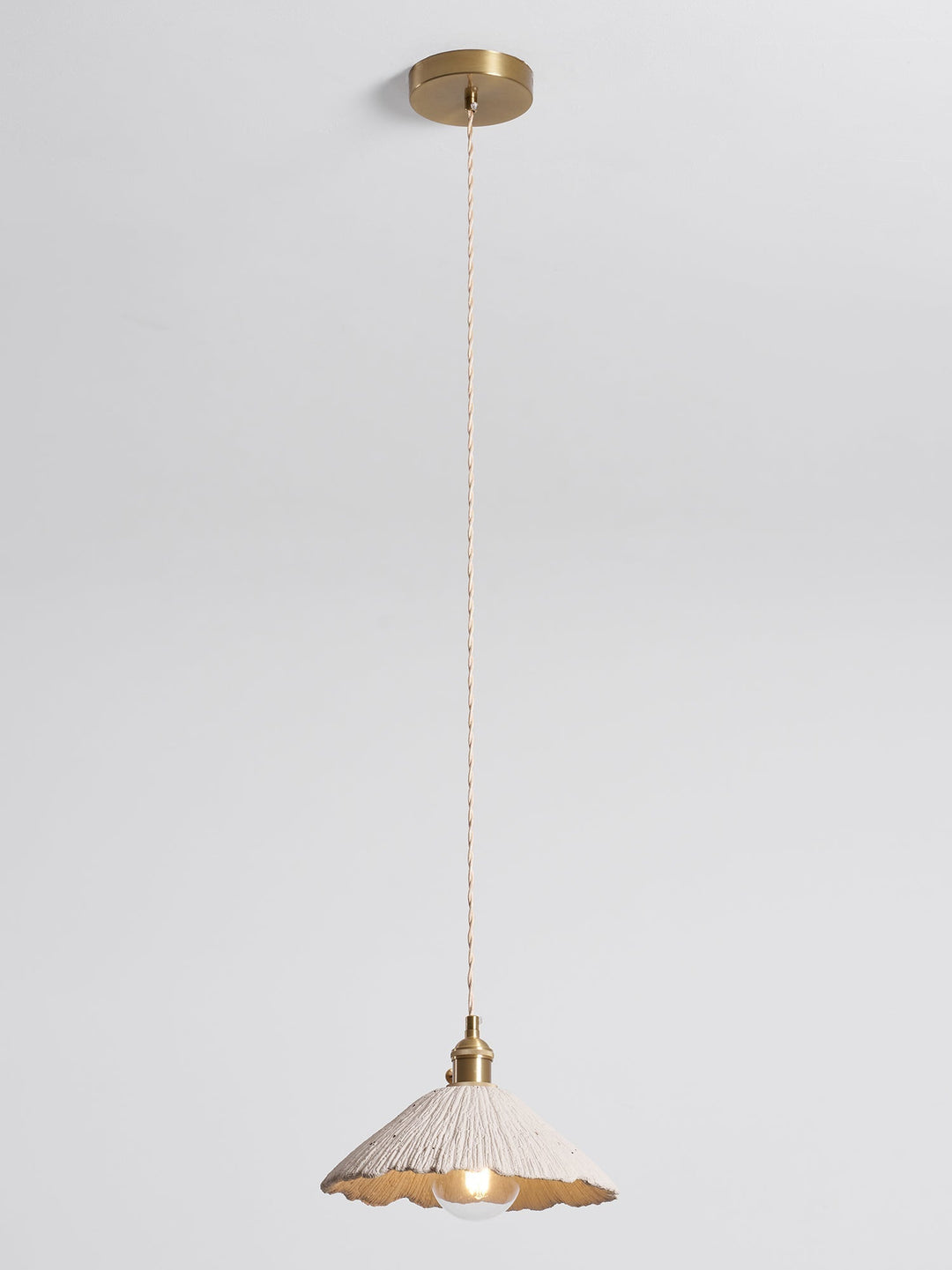 Pendant Light Cement 9.8 in Adjustable Modern Dining Room Kitchen Island Hanging Ceiling Lamp | Kalsten