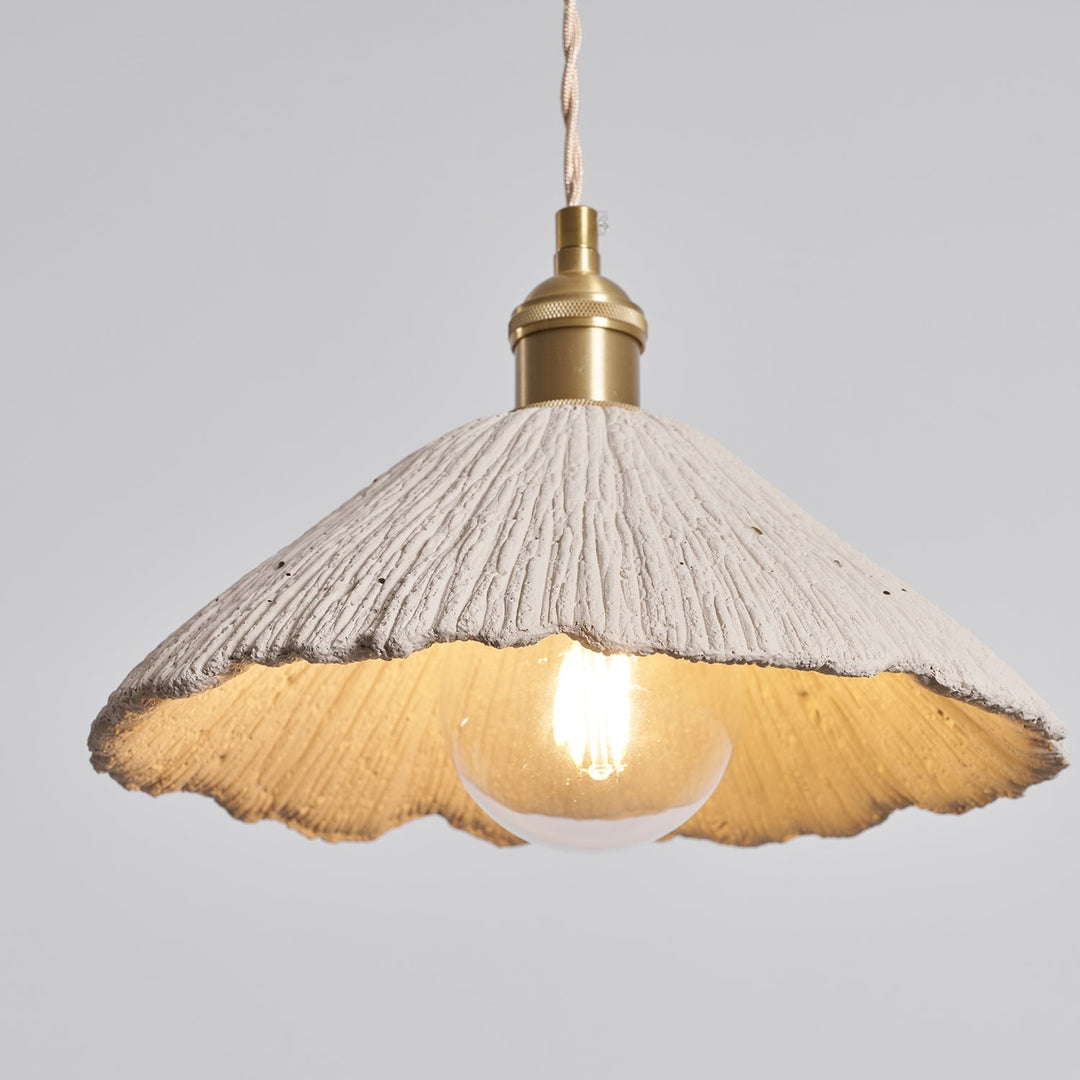 Pendant Light Cement 9.8 in Adjustable Modern Dining Room Kitchen Island Hanging Ceiling Lamp | Kalsten