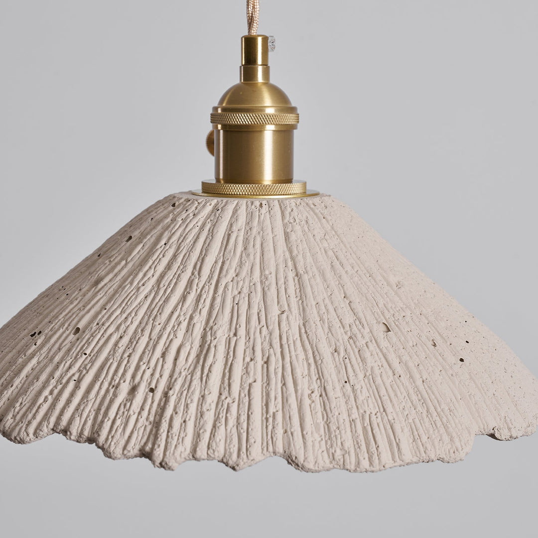 Pendant Light Cement 9.8 in Adjustable Modern Dining Room Kitchen Island Hanging Ceiling Lamp | Kalsten