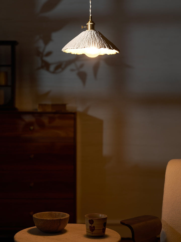 Pendant Light Cement 9.8 in Adjustable Modern Dining Room Kitchen Island Hanging Ceiling Lamp | Kalsten