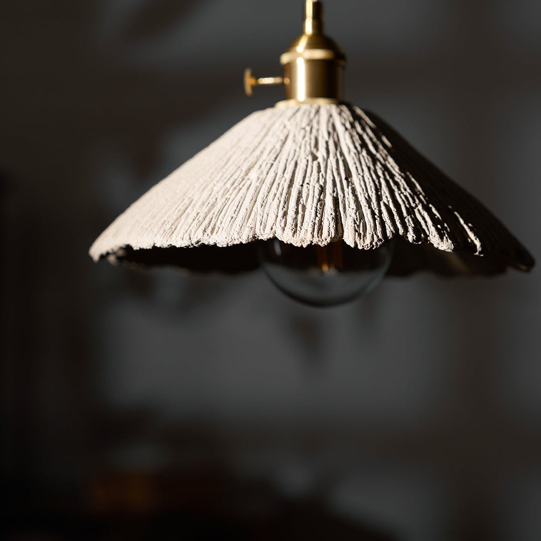Pendant Light Cement 9.8 in Adjustable Modern Dining Room Kitchen Island Hanging Ceiling Lamp | Kalsten