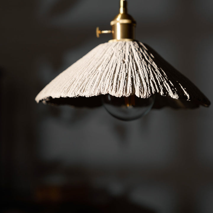 Pendant Light Cement 9.8 in Adjustable Modern Dining Room Kitchen Island Hanging Ceiling Lamp | Kalsten