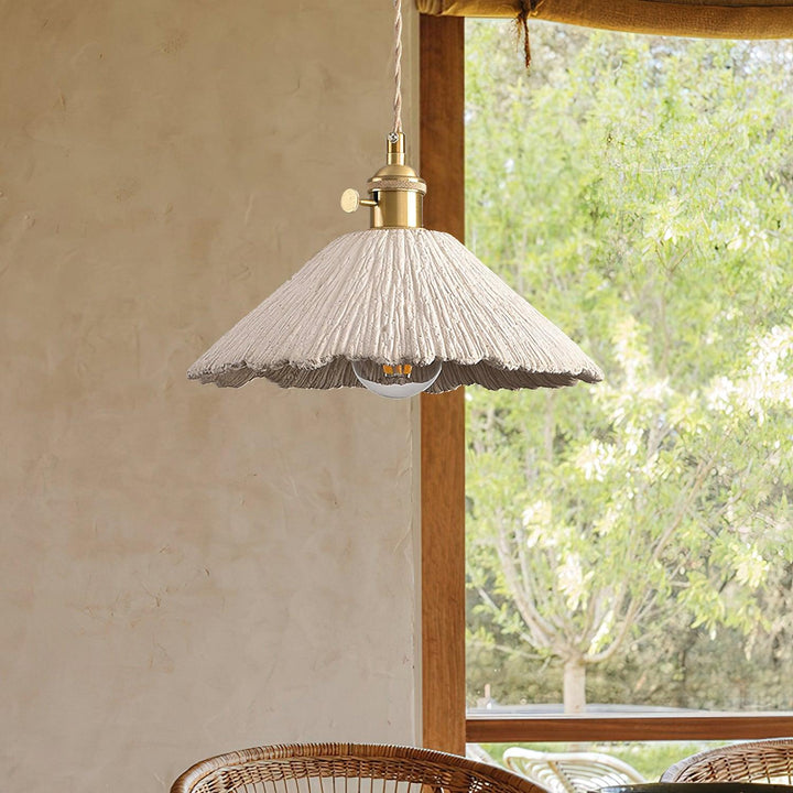 Pendant Light Cement 9.8 in Adjustable Modern Dining Room Kitchen Island Hanging Ceiling Lamp | Kalsten